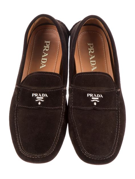 prada boys shoes|Prada suede loafer booties.